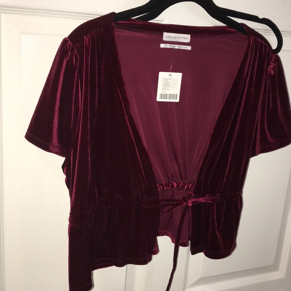Velvet crop top